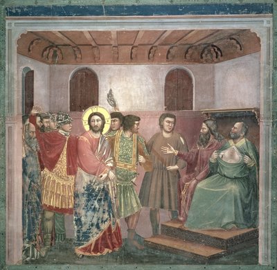 Christ Before Caiaphas by Giotto di Bondone